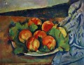 Schüssel mit Pfirsichen Paul Cezanne